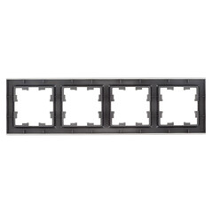 Рамка IEK Brite РУ-4-БрС четырехместная сталь (BR-M42-K46) - фото 5