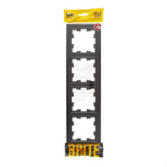 Рамка IEK Brite РУ-4-БрЧ четырехместная черная (BR-M42-K02) - фото 3