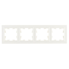 Изображение товара Рамка IEK Brite РУ-4-БрБ четырехместная белая (BR-M42-K01)