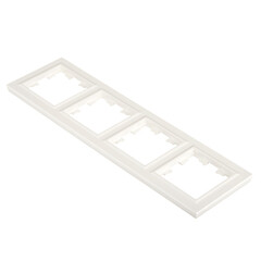 Рамка IEK Brite РУ-4-БрБ четырехместная белая (BR-M42-K01) - фото 4