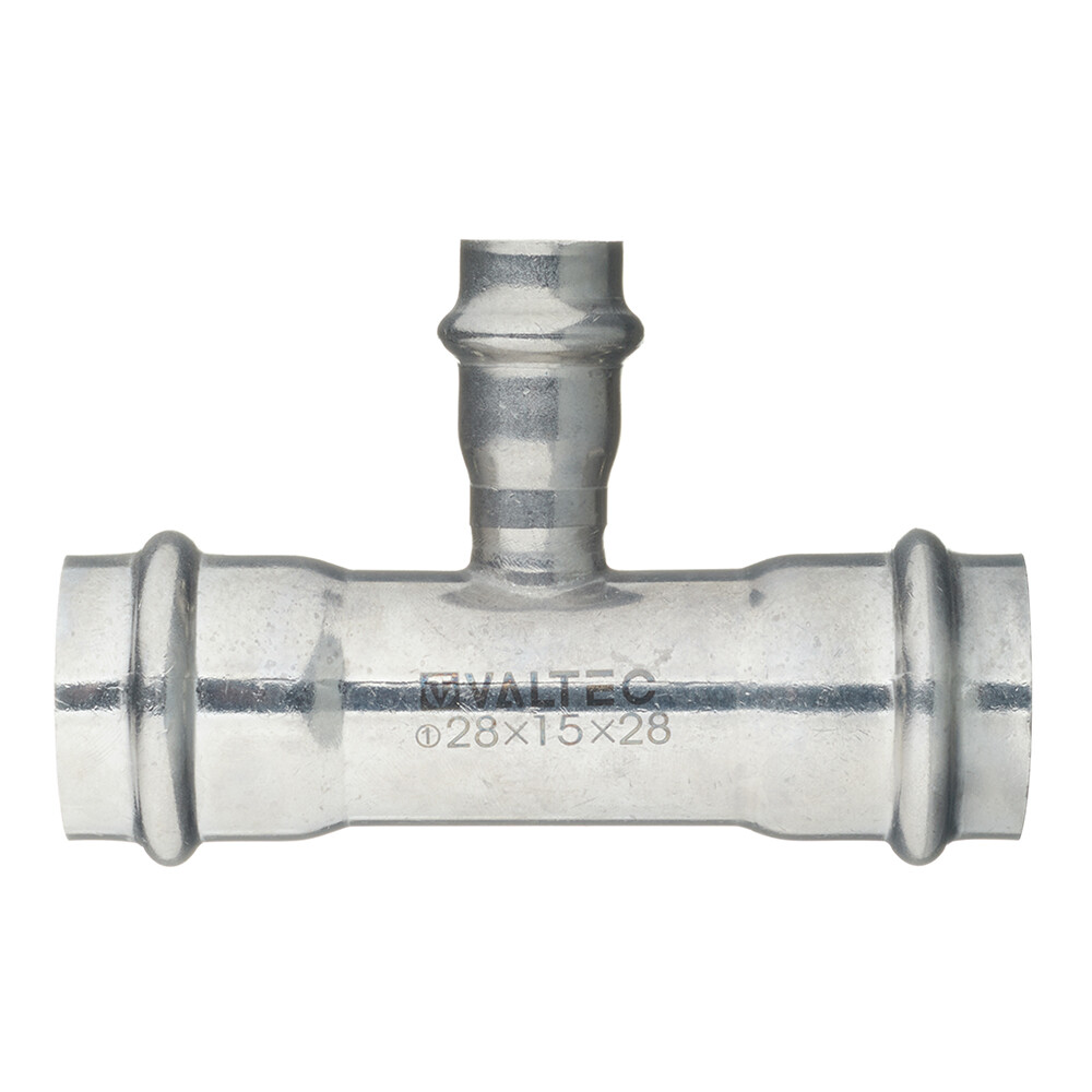 Изображение товара Тройник Valtec VTi 28x28x28 мм нержавеющая сталь для водоснабжения и отопления