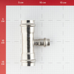 Тройник Valtec (VTi.931.I.281528) 28 х 15 х 28 мм нержавеющая сталь - фото 2