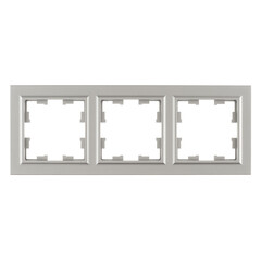 Изображение товара Рамка IEK Brite РУ-3-БрС трехместная сталь (BR-M32-K46)