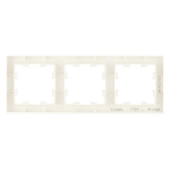 Рамка IEK Brite РУ-3-БрБ трехместная белая (BR-M32-K01) - фото 5