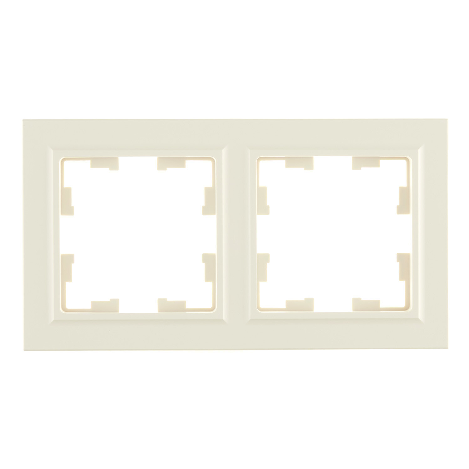 Изображение товара Рамка IEK Brite РУ-2-БрКр двухместная бежевая для электросовременного оформления