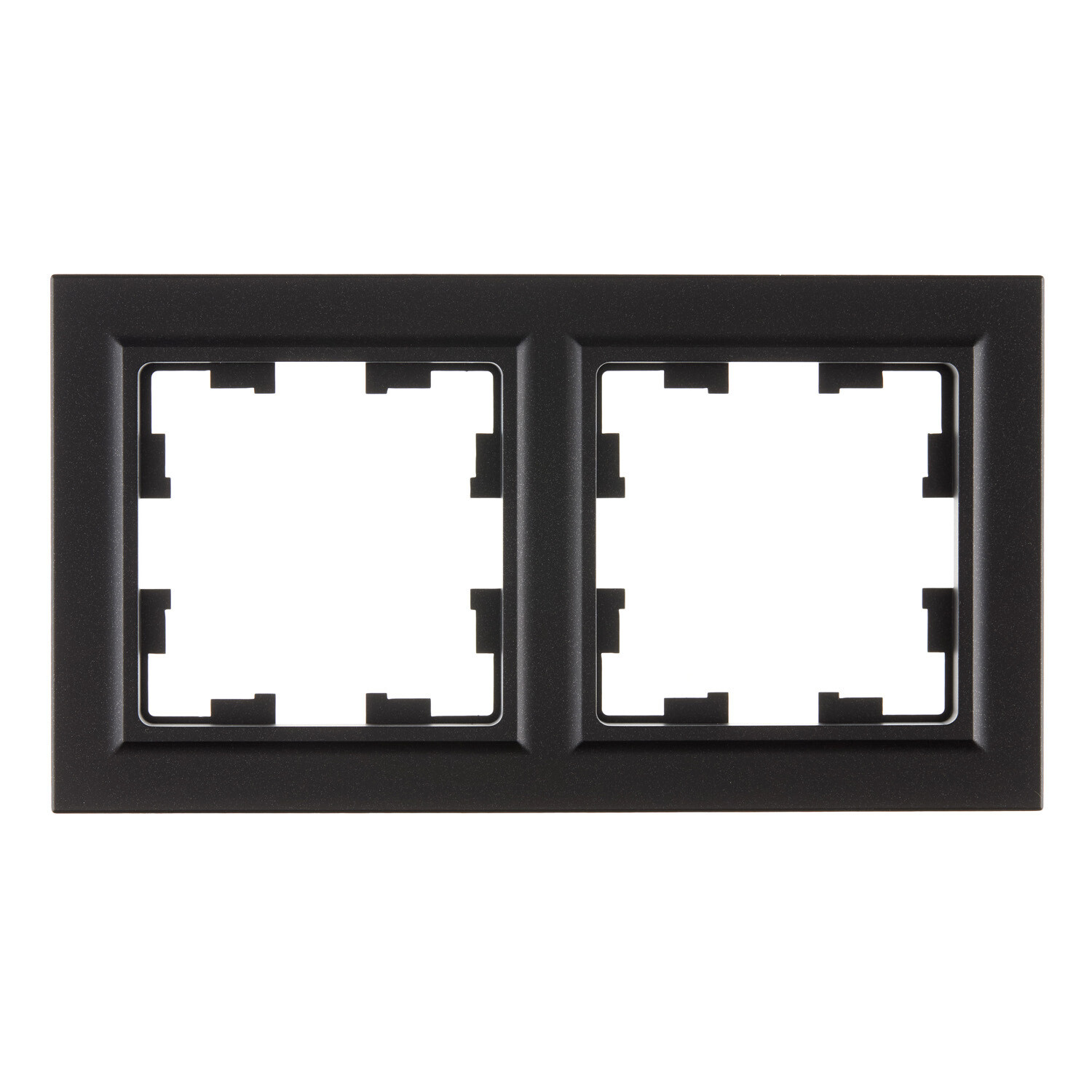 

Рамка IEK Brite РУ-2-БрЧ двухместная черная (BR-M22-K02), Черный