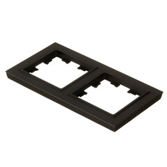 Рамка IEK Brite РУ-2-БрЧ двухместная черная (BR-M22-K02) - фото 4