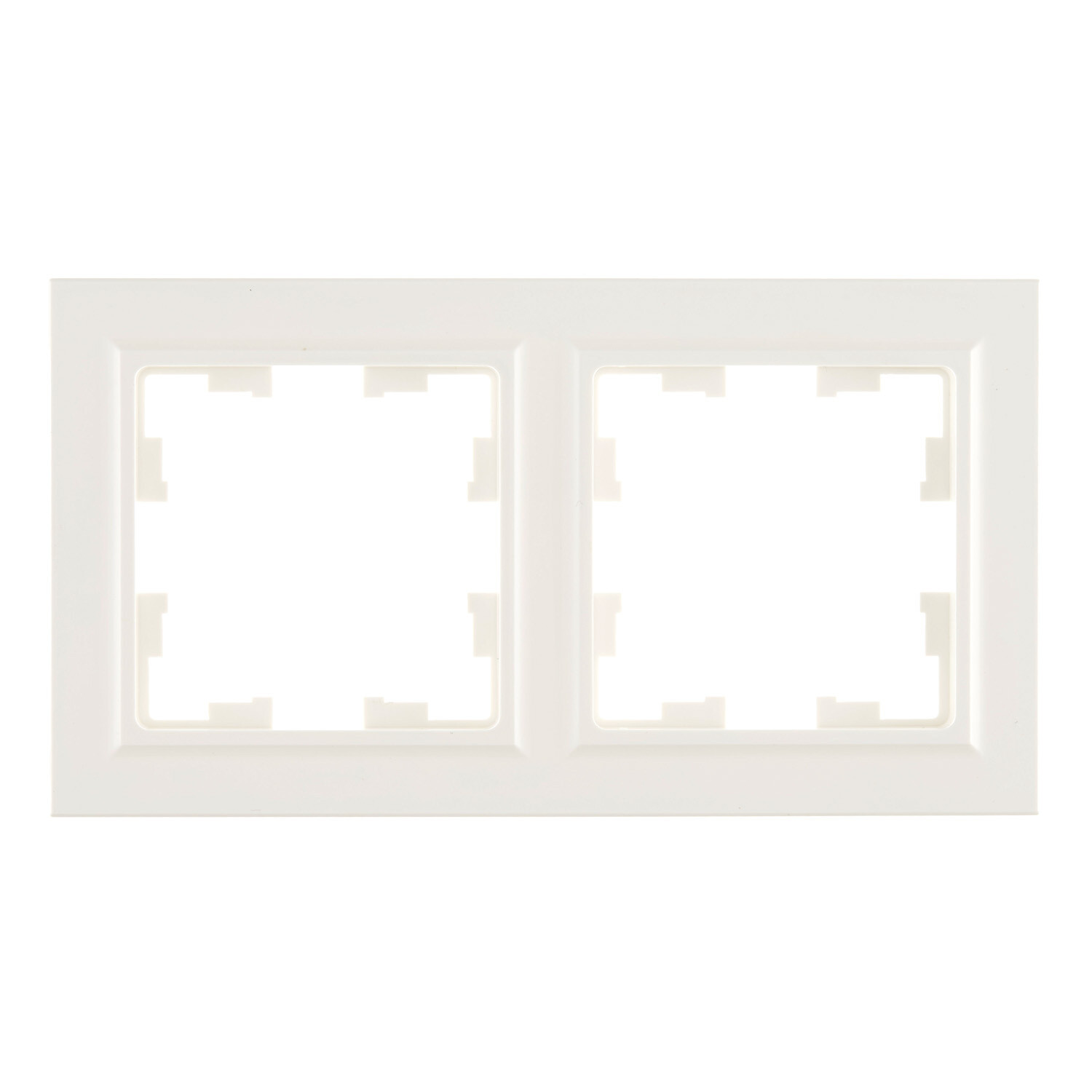 

Рамка IEK Brite РУ-2-БрБ двухместная белая (BR-M22-K01), Белый