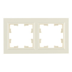 Изображение товара Рамка IEK Brite РУ-2-БрКр-44 двухместная бежевая (BR-M22-44-K10)
