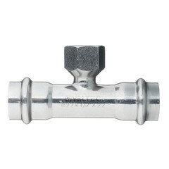 Тройник Valtec (VTi.932.I.220422) 22 мм х 1/2 ВР(г) х 22 мм нержавеющая сталь - фото 1