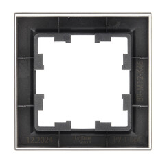 Рамка IEK Brite РУ-1-БрС одноместная сталь (BR-M12-K46) - фото 5