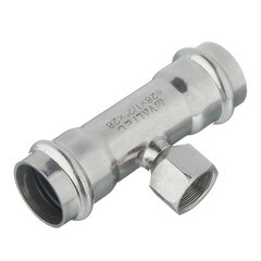 Тройник Valtec (VTi.932.I.280428) 28 мм х 1/2 ВР(г) х 28 мм нержавеющая сталь - фото 4