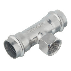 Тройник Valtec (VTi.932.I.280528) 28 мм х 3/4 ВР(г) х 28 мм нержавеющая сталь - фото 4