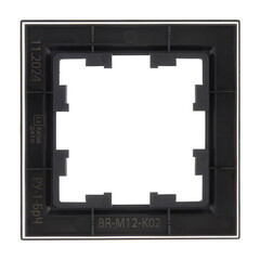 Рамка IEK Brite РУ-1-БрЧ одноместная черная (BR-M12-K02) - фото 5