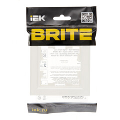 Рамка IEK Brite РУ-1-БрБ одноместная белая (BR-M12-K01) - фото 3