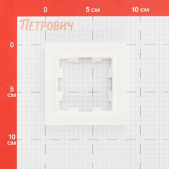 Рамка IEK Brite РУ-1-БрБ одноместная белая (BR-M12-K01) - фото 2