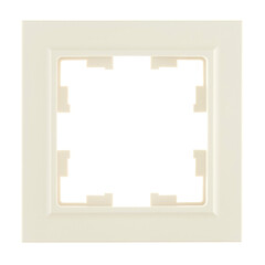 Рамка IEK Brite РУ-1-БрКр-44 одноместная бежевая (BR-M12-44-K10) - фото 1