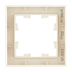 Рамка IEK Brite РУ-1-БрКр-44 одноместная бежевая (BR-M12-44-K10) - фото 5