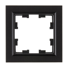 Рамка IEK Brite РУ-1-БрЧ-44 одноместная черная (BR-M12-44-K02) - фото 1