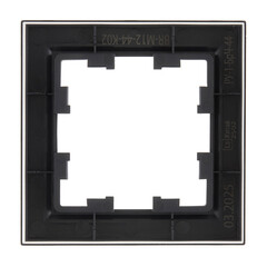 Рамка IEK Brite РУ-1-БрЧ-44 одноместная черная (BR-M12-44-K02) - фото 5