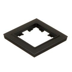 Рамка IEK Brite РУ-1-БрЧ-44 одноместная черная (BR-M12-44-K02) - фото 4