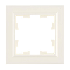 Рамка IEK Brite РУ-1-БрБ-44 одноместная белая (BR-M12-44-K01) - фото 1