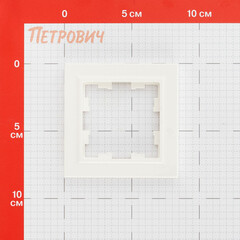Рамка IEK Brite РУ-1-БрБ-44 одноместная белая (BR-M12-44-K01) - фото 2