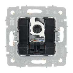 Розетка компьютерная IEK Brite РК10-БрКр встраиваемая бежевая (BR-K10-1-K10) - фото 5