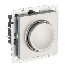 Диммер IEK Brite СС10-1-0-БрС встраиваемый сталь поворотно-нажимной (BR-D20-0600-K46) - фото 4