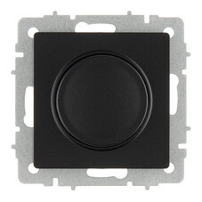 Диммер IEK Brite СС10-1-0-БрЧ встраиваемый черный поворотно-нажимной (BR-D20-0600-K02)