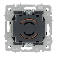 Диммер IEK Brite СС10-1-0-БрЧ встраиваемый черный поворотно-нажимной (BR-D20-0600-K02) - фото 5