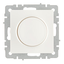 Диммер IEK Brite СС10-1-0-БрБ встраиваемый белый поворотно-нажимной (BR-D20-0600-K01)