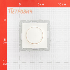Диммер IEK Brite СС10-1-0-БрБ встраиваемый белый поворотно-нажимной (BR-D20-0600-K01) - фото 2