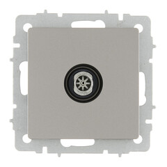 Изображение товара Розетка телевизионная IEK Brite РТВ11-0-БрС встраиваемая сталь (BR-A10-O-K46)