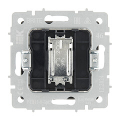 Розетка телевизионная IEK Brite РТВ11-0-БрС встраиваемая сталь (BR-A10-O-K46) - фото 5