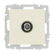 Розетка телевизионная IEK Brite РТВ11-0-БрКр встраиваемая бежевая (BR-A10-O-K10)