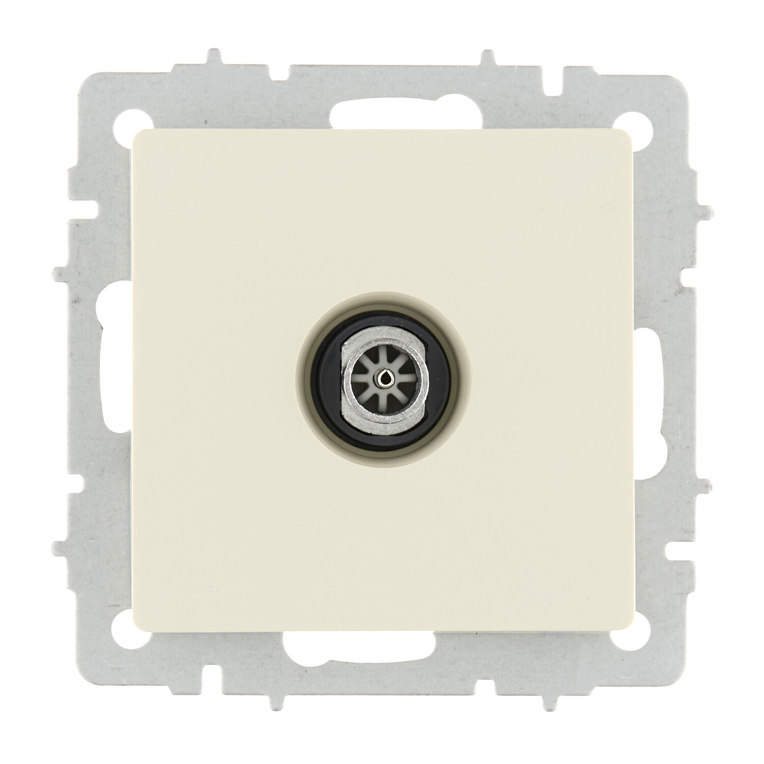 

Розетка телевизионная IEK Brite РТВ11-0-БрКр встраиваемая бежевая (BR-A10-O-K10), Бежевый