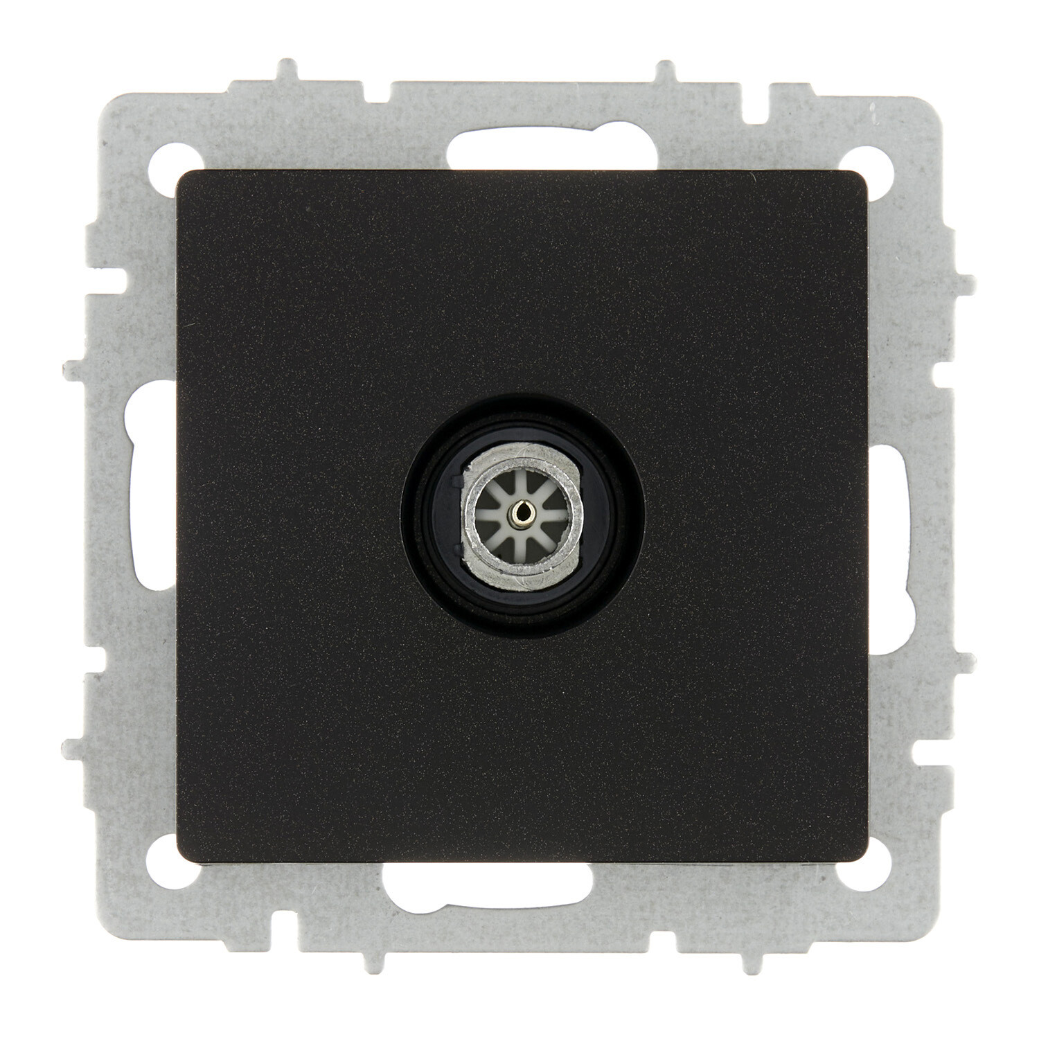 

Розетка телевизионная IEK Brite РТВ11-0-БрЧ встраиваемая черная (BR-A10-O-K02), Черный