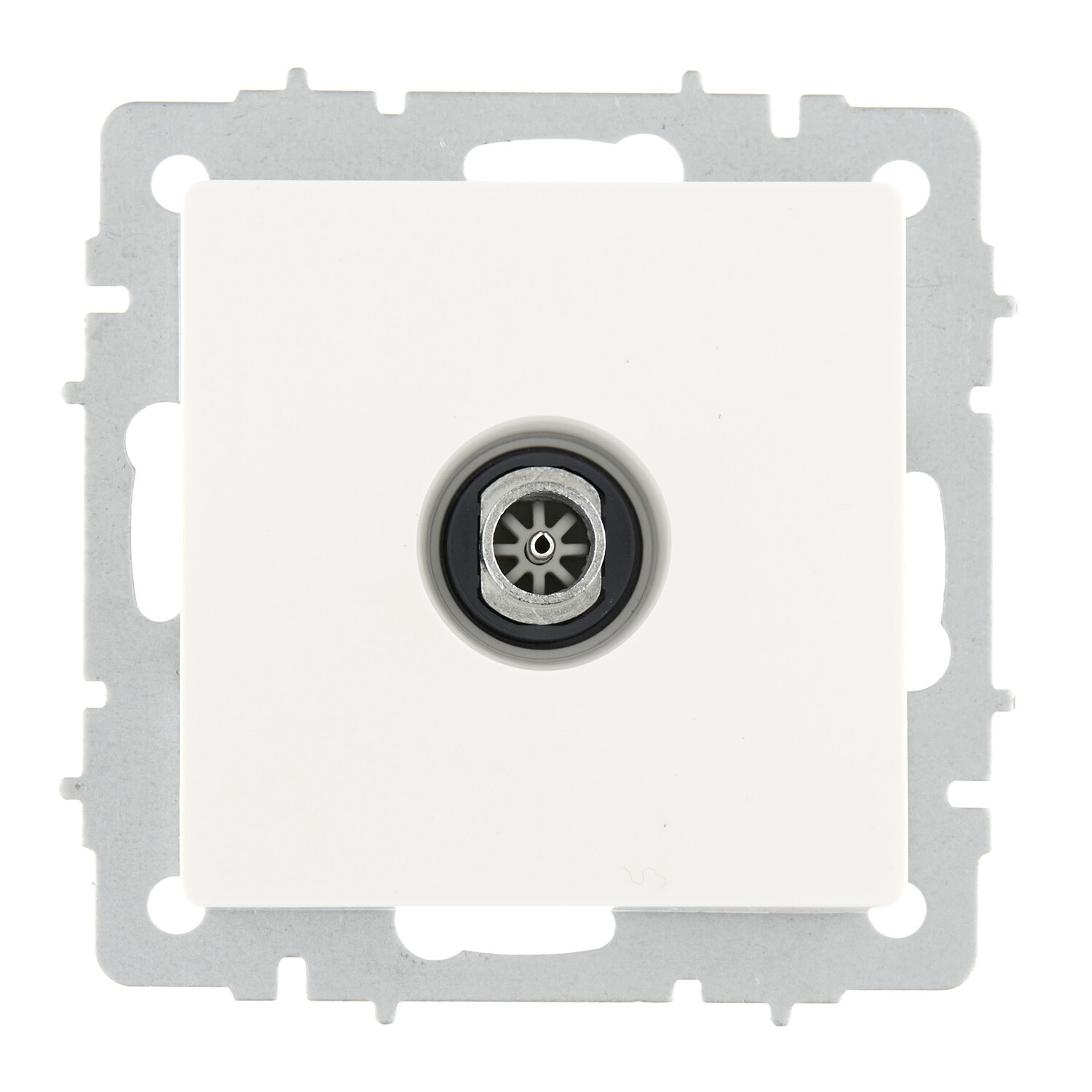 

Розетка телевизионная IEK Brite РТВ11-0-БрБ встраиваемая белая (BR-A10-O-K01), Белый