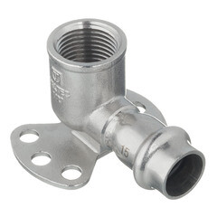 Водорозетка Valtec (VTi.954.I.001504) 15 мм х 1/2 ВР(г) нержавеющая сталь - фото 1