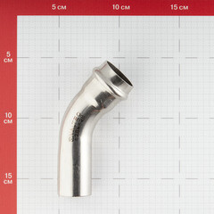 Угол VALTEC (VTi.958.I.002828) 45° 28 мм ВН нержавеющая сталь - фото 2