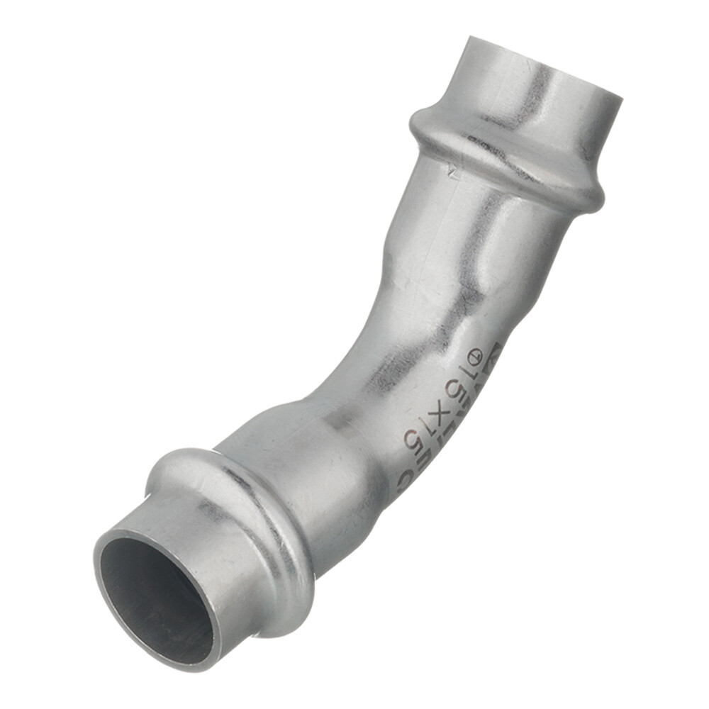 Изображение товара Угол VALTEC (VTi.959.I.001515) 45° 15 мм из нержавеющей стали