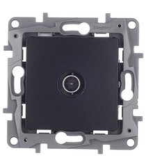 Изображение товара Розетка телевизионная Legrand Etika встраиваемая антрацит (672651)