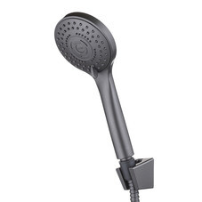 Душевой комплект Pura Latuno с лейкой с держателем графит (L80072GT)