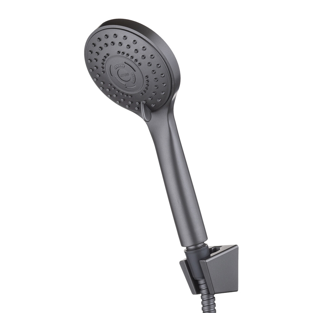 

Душевой комплект Pura Latuno с лейкой с держателем графит (L80072GT)