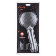 Душевой комплект Pura Latuno с лейкой с держателем графит (L80072GT) - фото 3