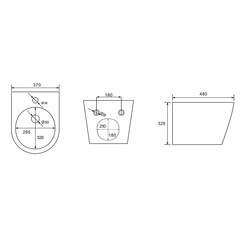 Биде Abber Bequem подвесное (AC1151) - фото 2