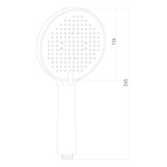 Лейка для душа Tokito Mizu d115 мм 3 режима без шланга пластик хром (TOK-MIZU-1022) - фото 11