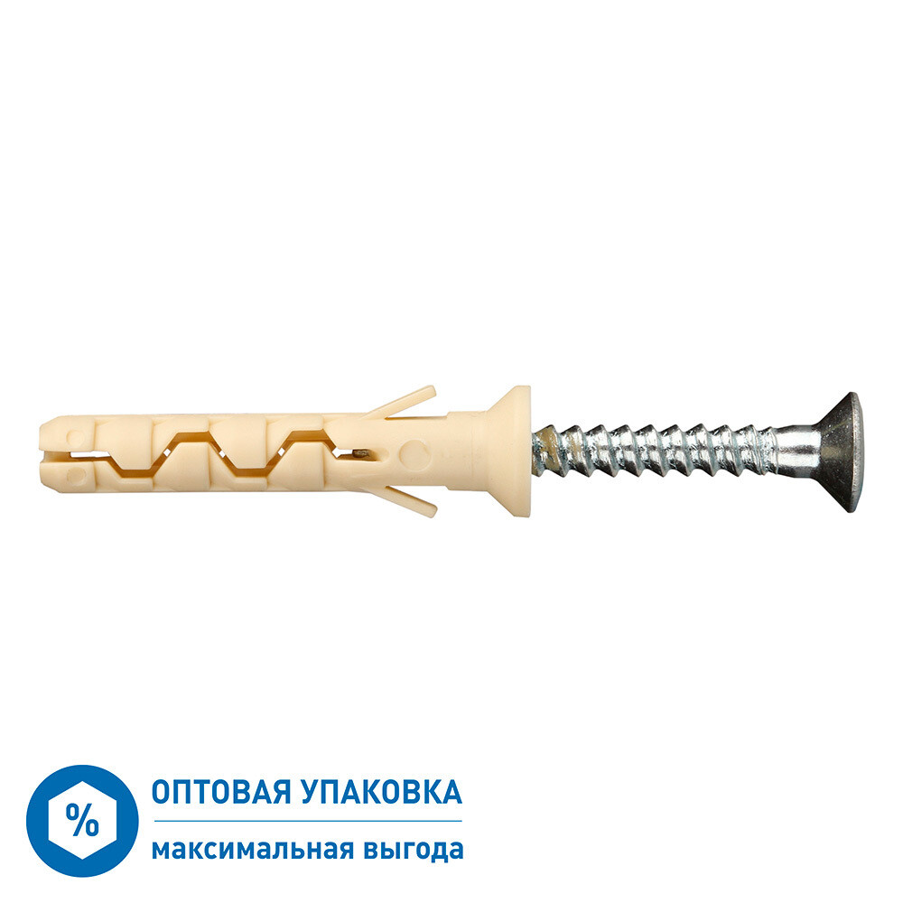 

Дюбель-гвоздь Hard-Fix PDG UK 6x40 мм потайная манжета нейлон (2700 шт.)