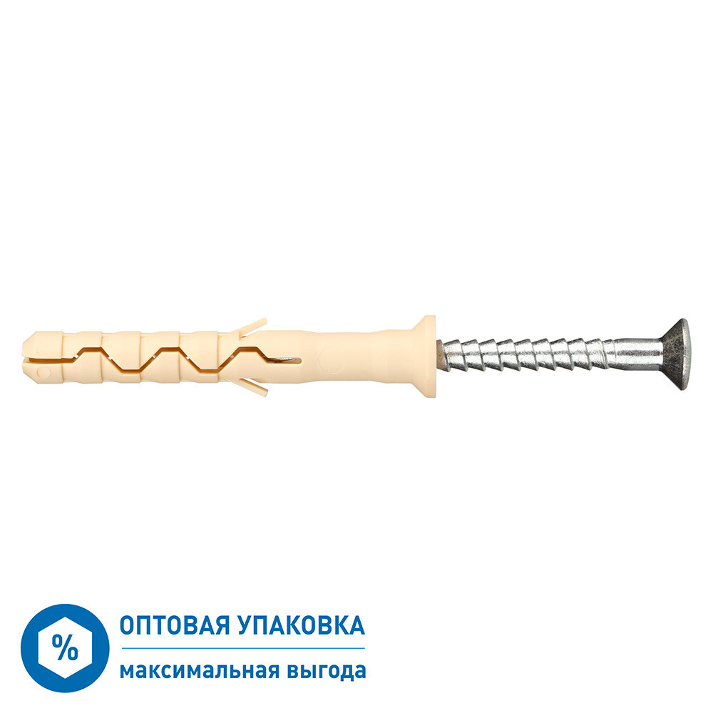 

Дюбель-гвоздь Hard-Fix PDG UK 6x60 мм потайная манжета нейлон (1700 шт.)